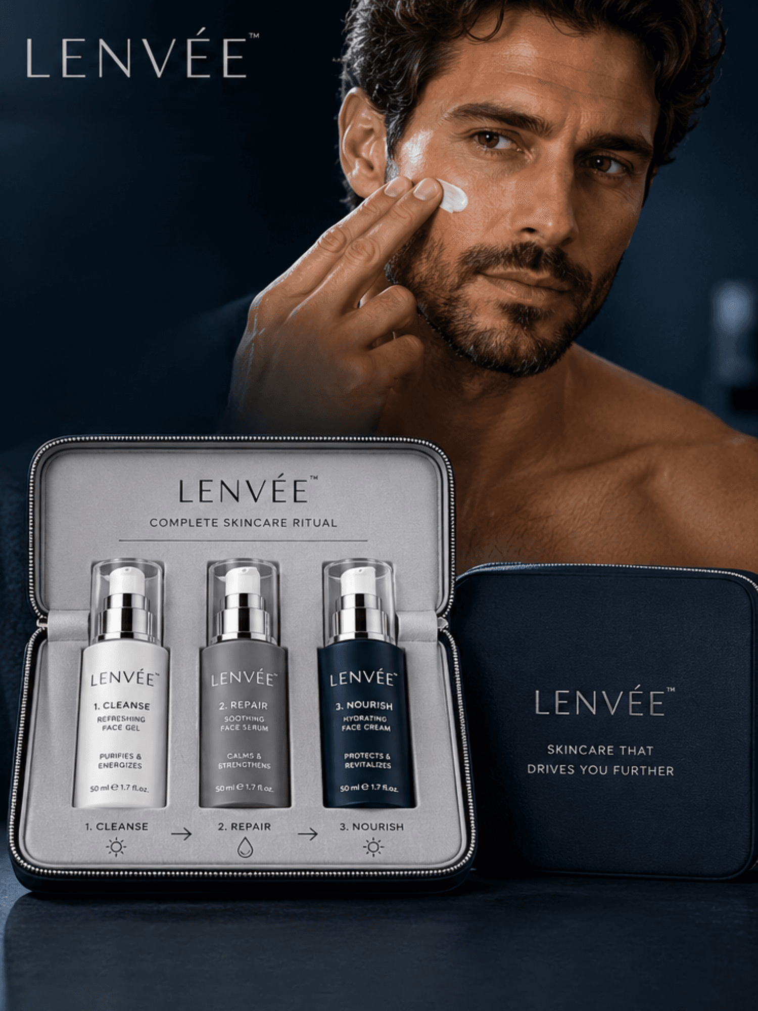 Lenvée Men skincare collection