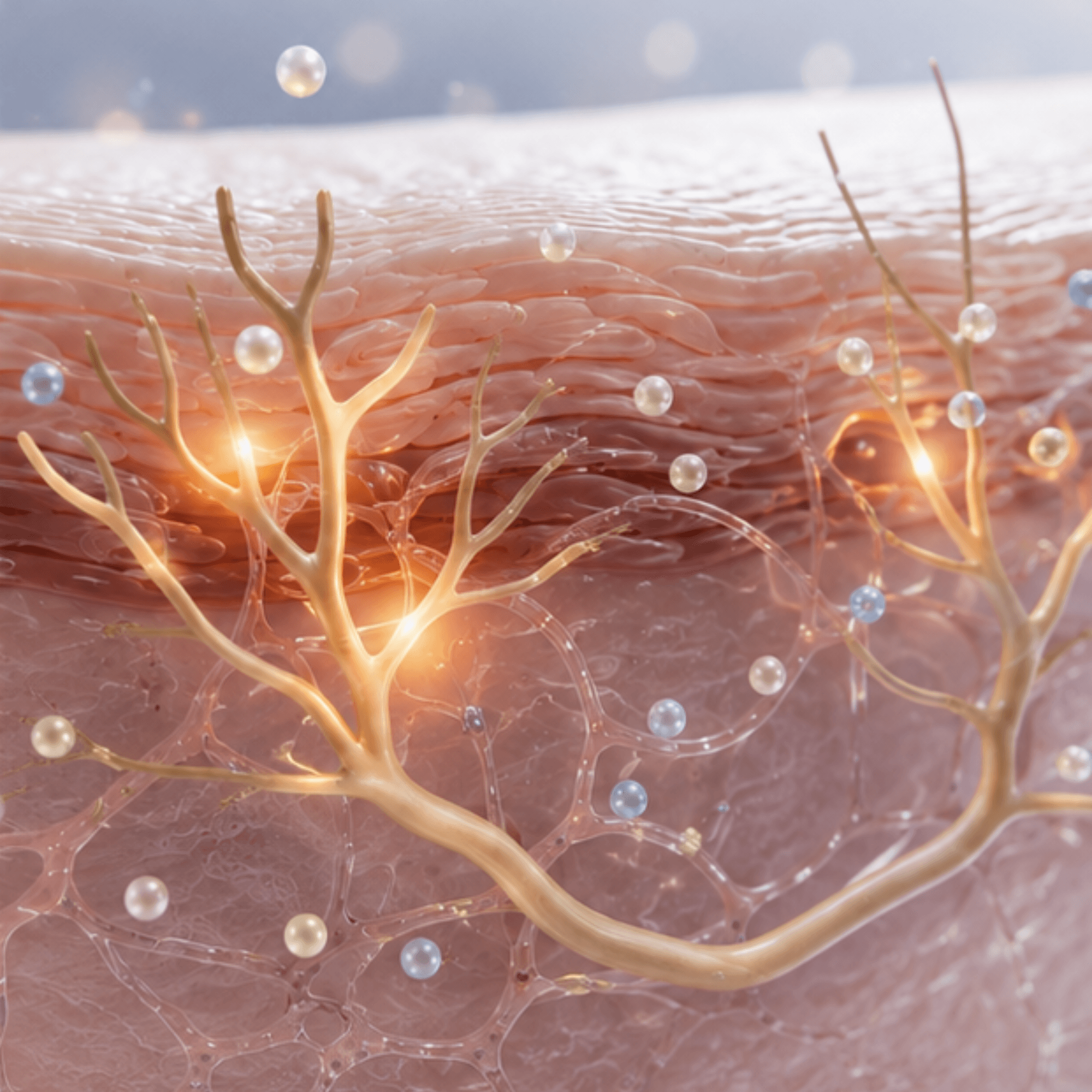 Illustration of localized activity in the skin